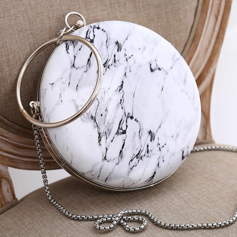 Round women's tote dinner bag 834788581294