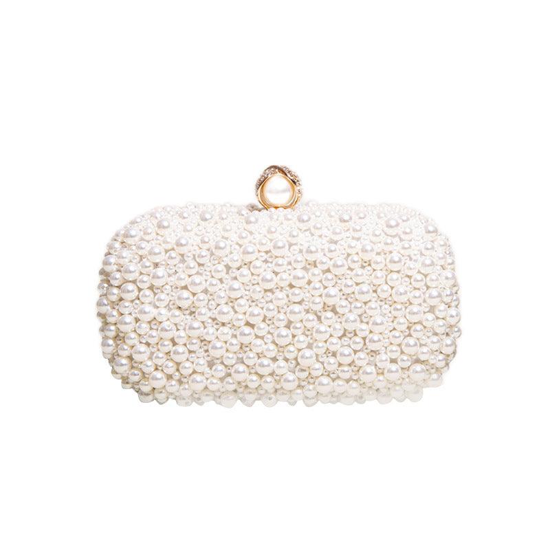 Hand pearl dinner bag diagonal evening bag 689059683528