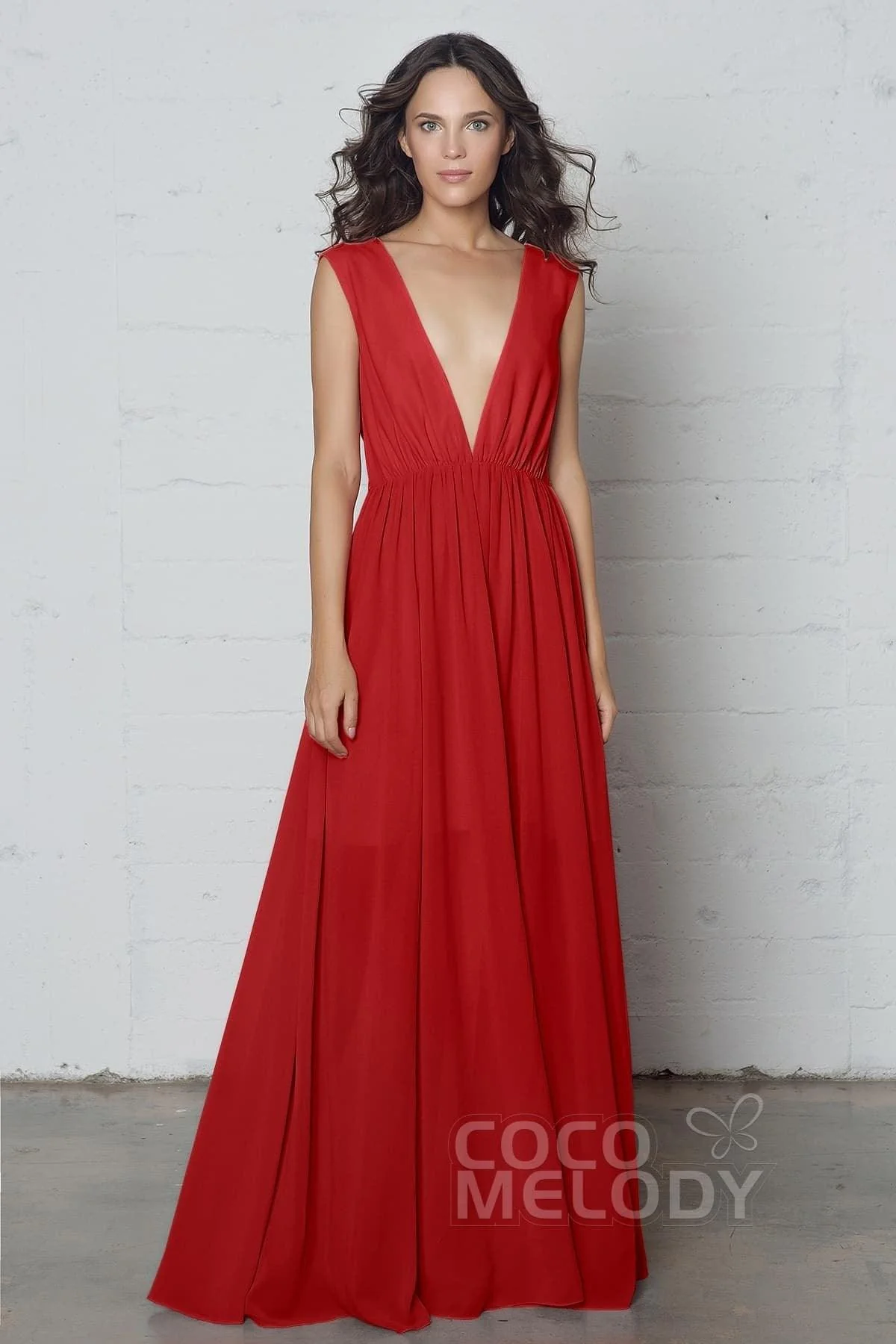Sheath-Column Floor Length Chiffon Dress PR17022