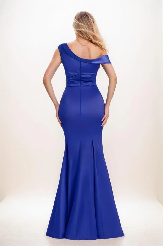 Trumpet Mermaid Bridesmaid Dress with Cap Sleeves CB0799