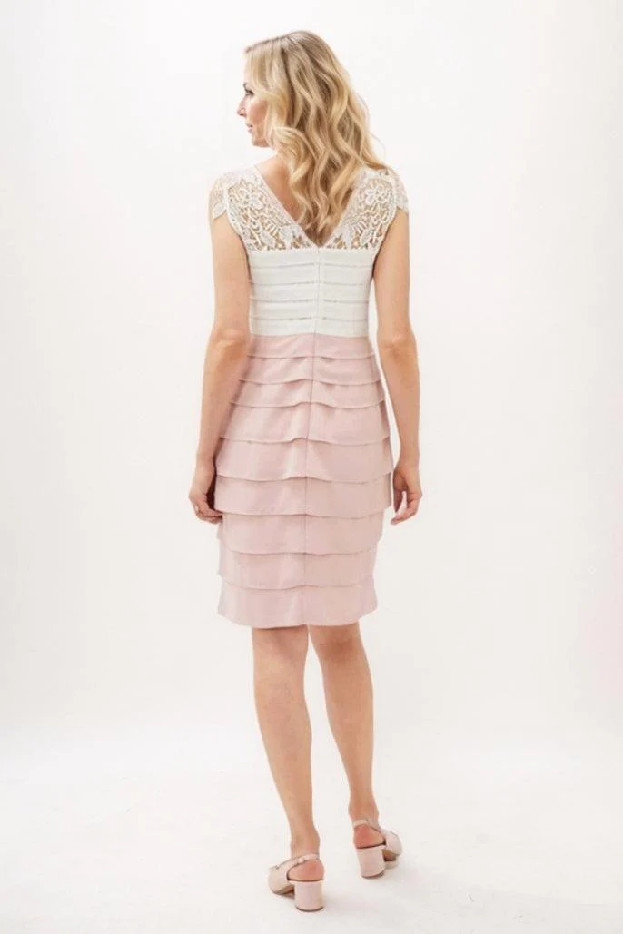 Sheath-Column Mini Chiffon Mother Of The Bride Dress CM0281