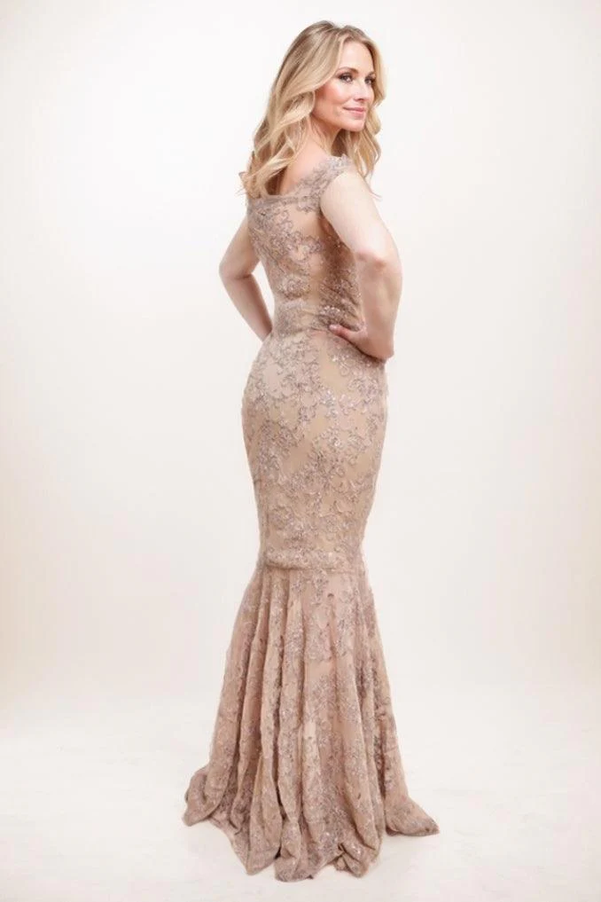 Mermaid Maxi Sequined Mother Of The Bride Dress CM0287