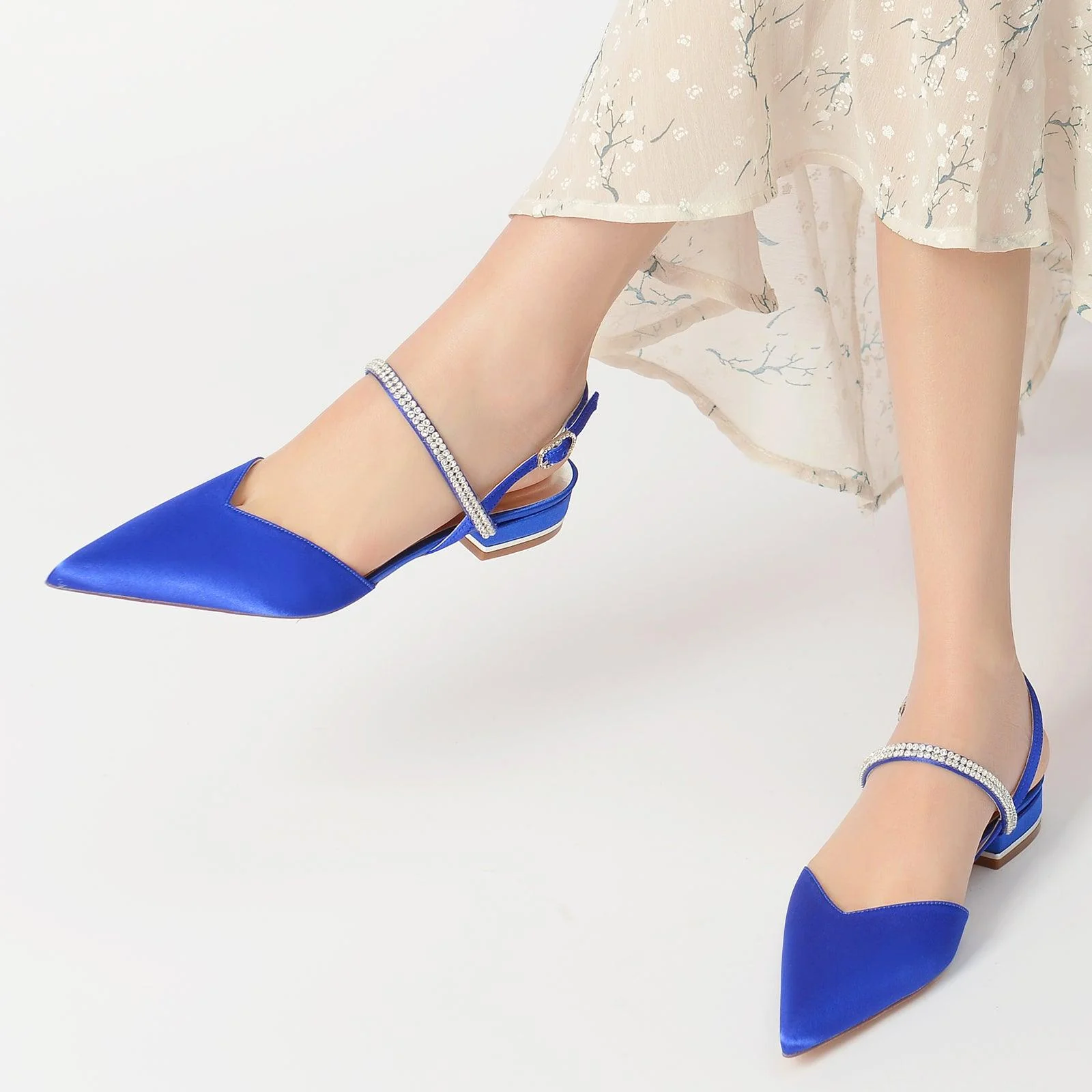Flat Heel 2.5cm Silk-Like Shoes CK0255