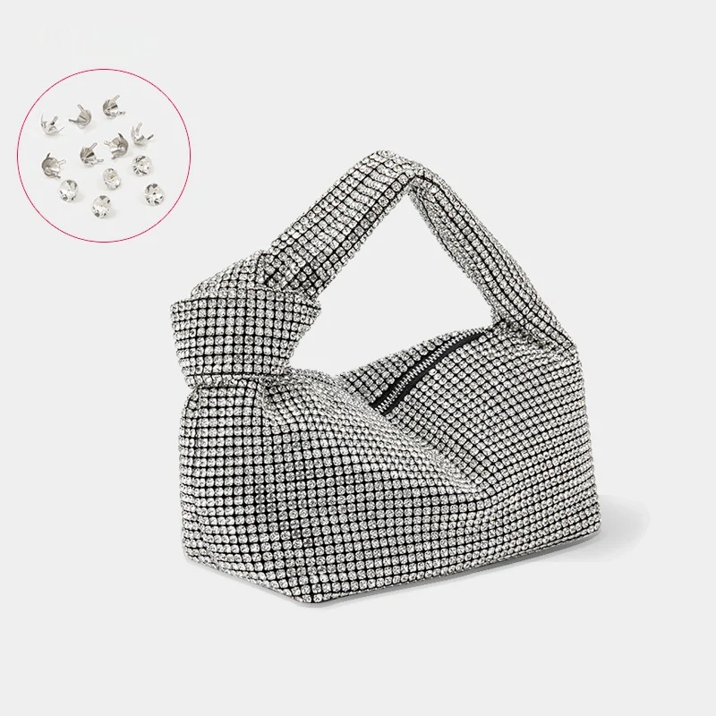Diamond-encrusted vest evening bag 833620199576