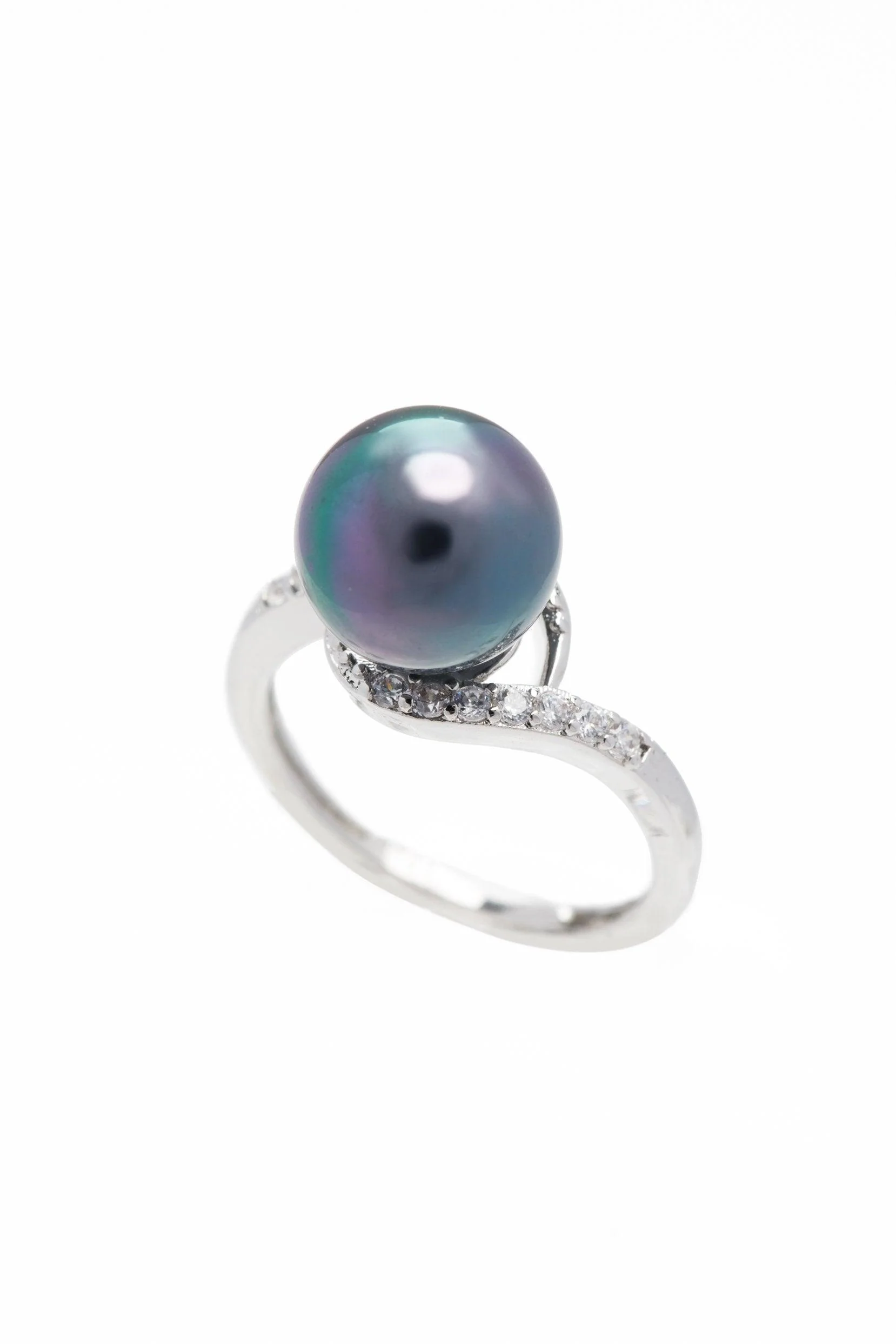 Alloy Rings with Pearl CR0011