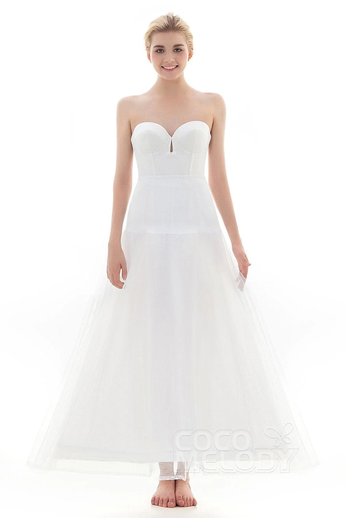 A-Line Floor-Length 1 Hoop Wedding Petticoats CP0013001