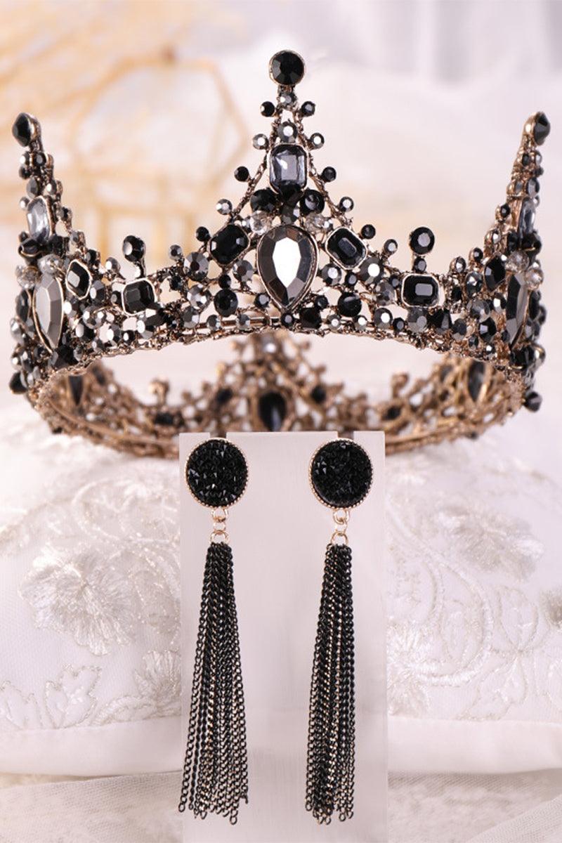Crystals Rhinestone Tiara Earrings Jewelry 620126258976