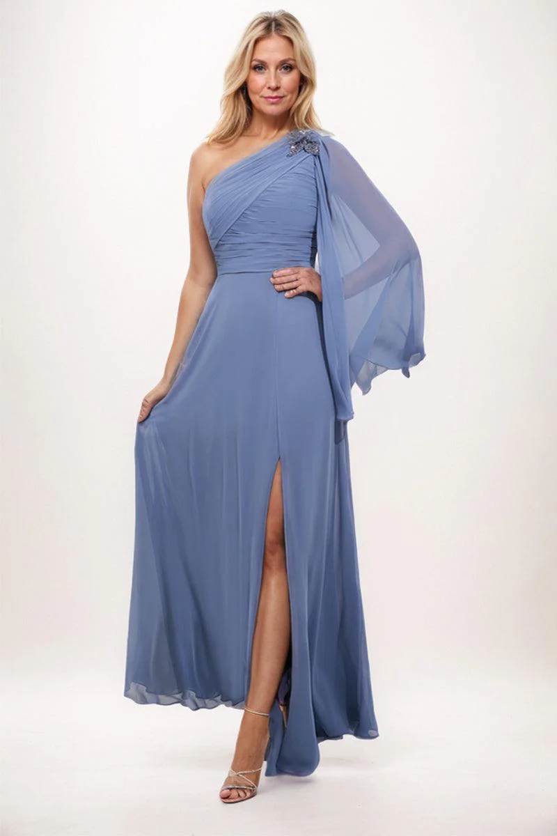 A-Line Maxi Chiffon Mother Dress CM0234