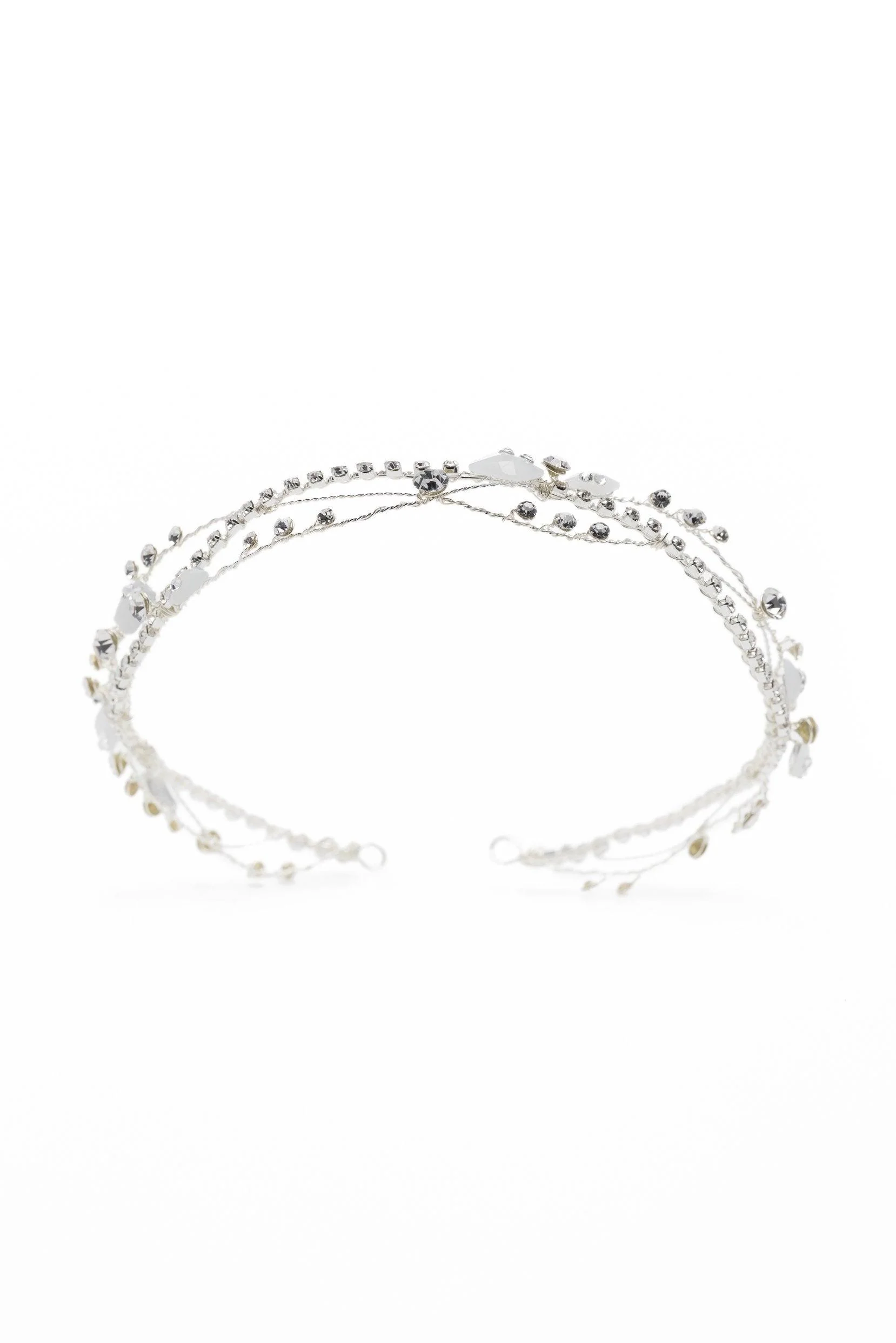 Alloy Headbands with Rhinestone CH0386