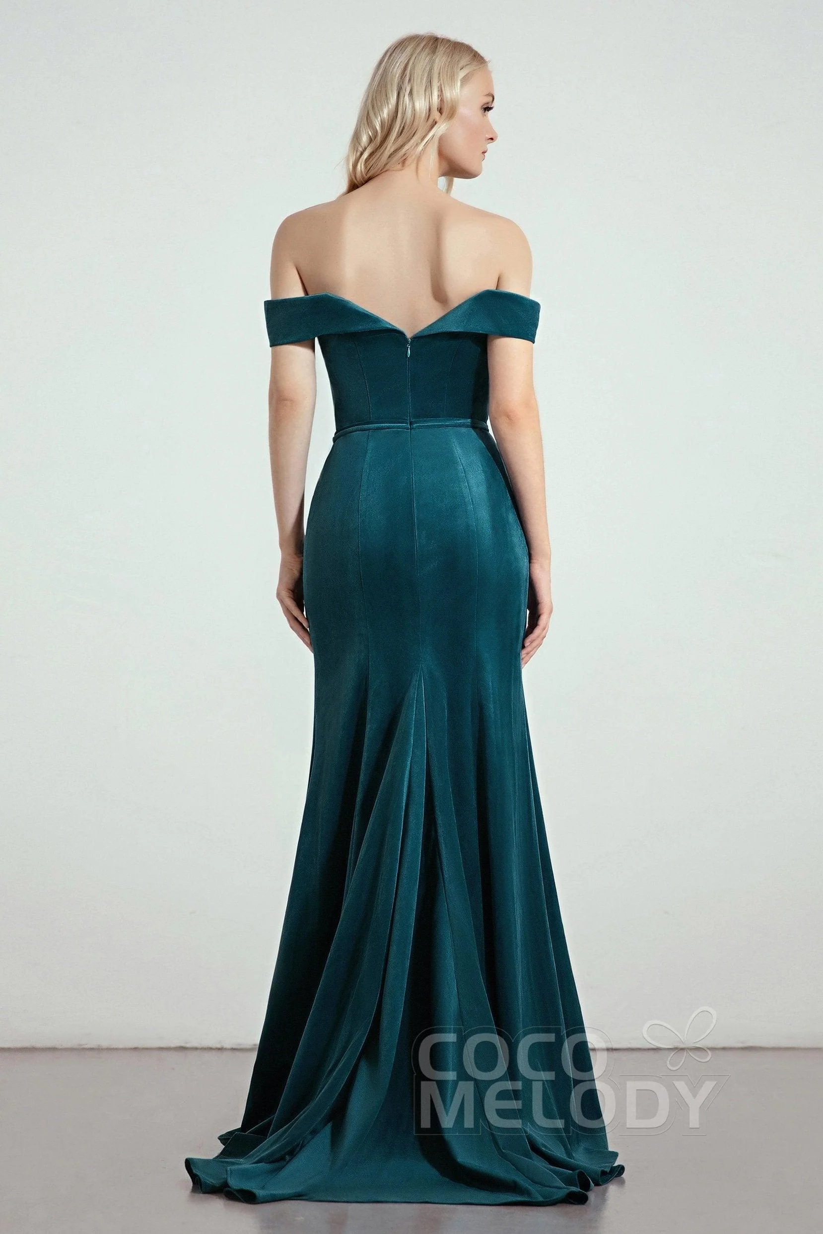 Trumpet-Mermaid Sweep-Brush Train Bridesmaid Dress Formal Dresses CB0271PS