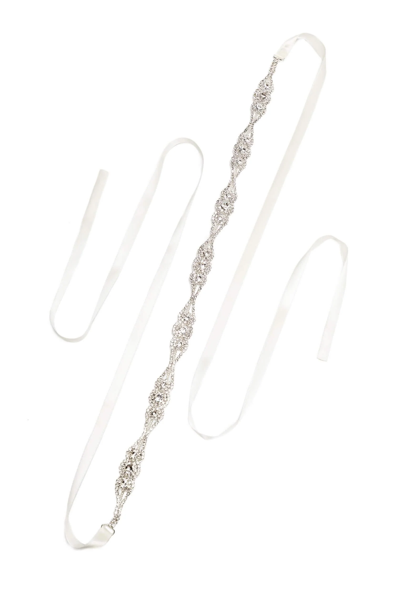 Ribbons Wedding Sash with Rhinestone CC0068