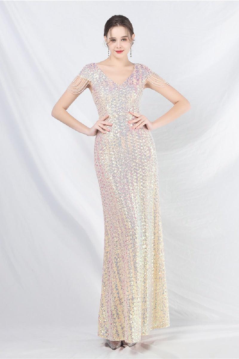 Trumpet-Mermaid Floor Length Sequins Dress 798985229504
