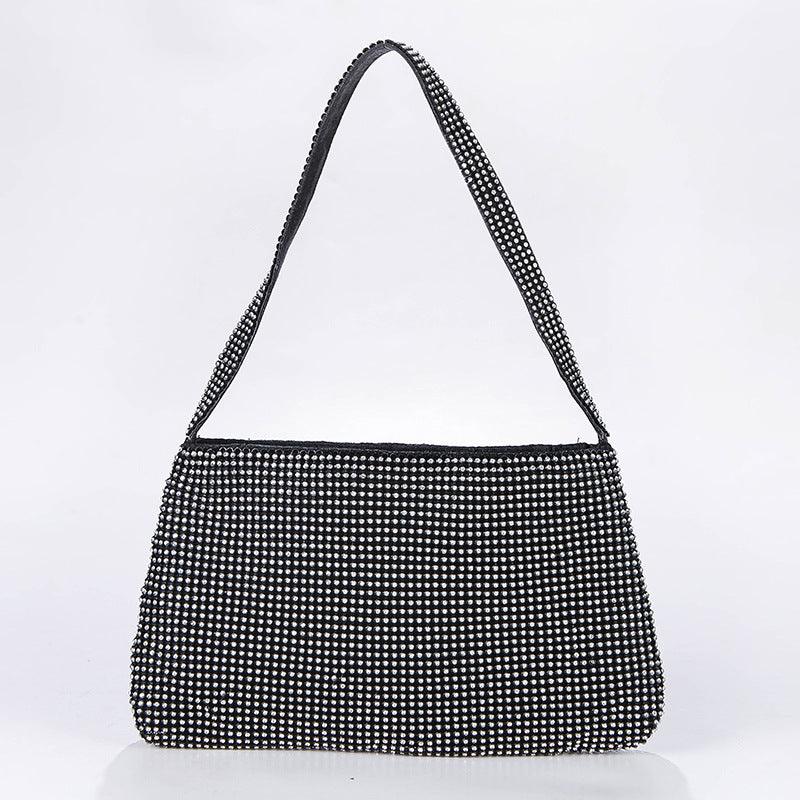 Diamond set trapezoid diamond evening bag 789232822034