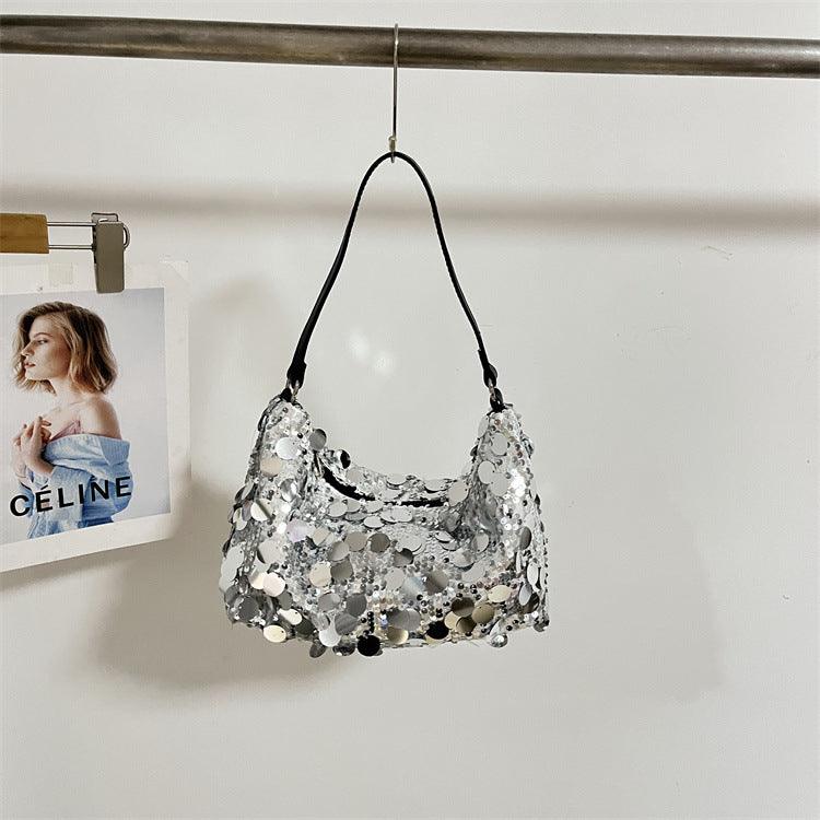 Sequined dumpling shoulder crossbody bag 778399726408