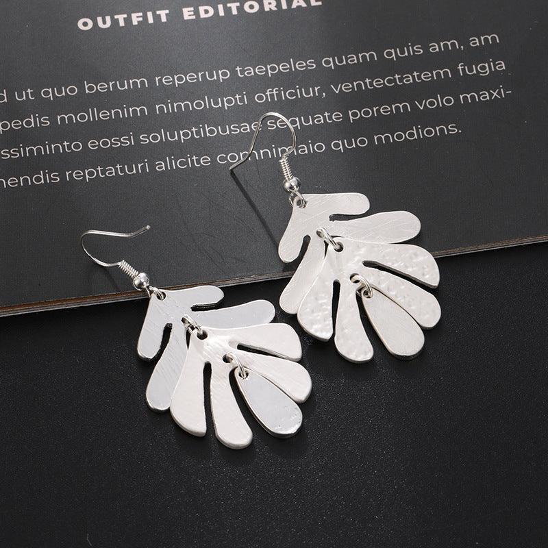 Personality Leaf Earrings High fashion stud earrings 694227853841