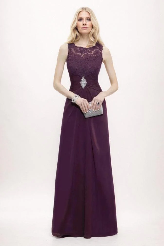 A-Line Maxi Chiffon Mother Of The Bride Dress CM0302