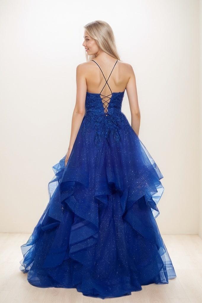 Ball Gown Sweetheart Tiered Skirt Tulle Prom Dresses CS0842