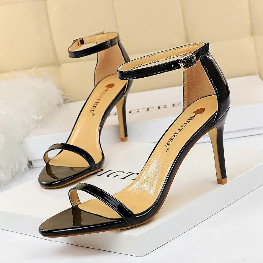Ankle Strap Heels Stiletto heel Sandals Shoes 570982649397