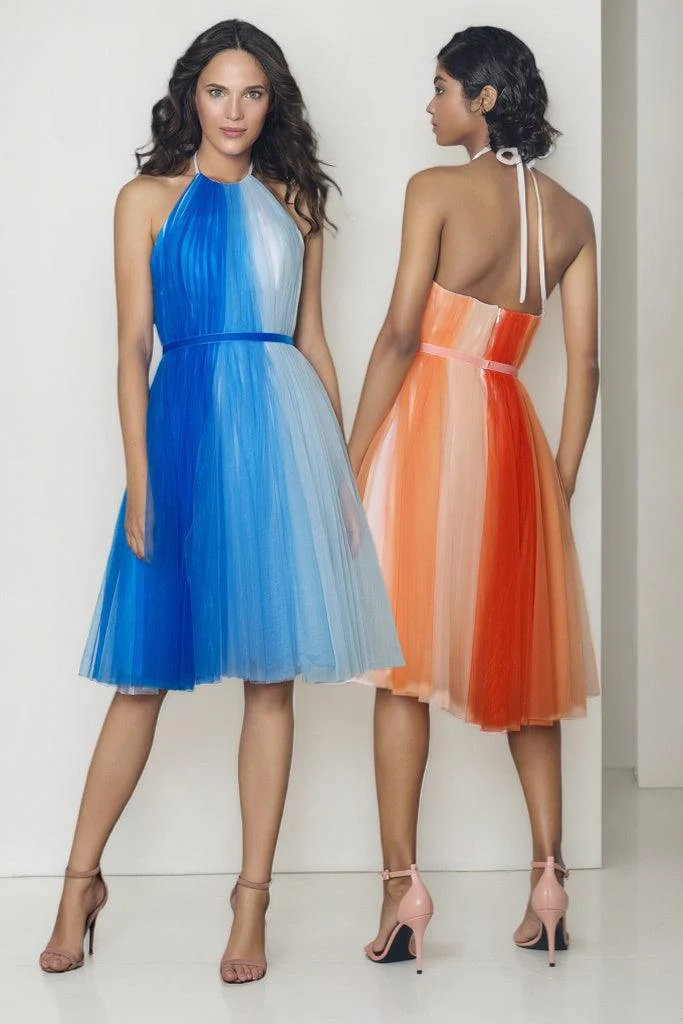 Sheath-Column Knee Length Tulle Dress PR17009