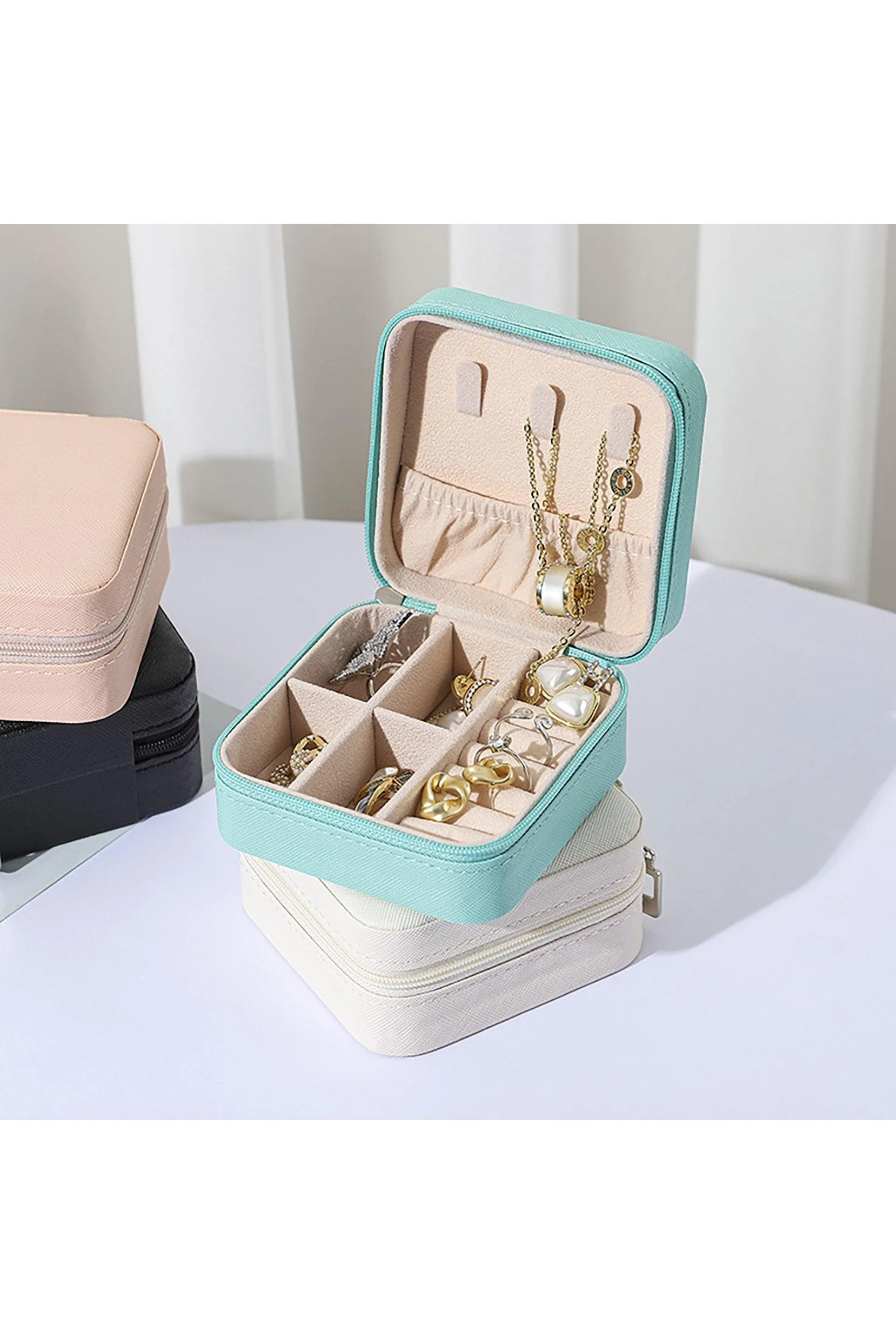 Girls Small Leather Jewelry Boxes for Travel CGF0270 (Set of 1 pcs)