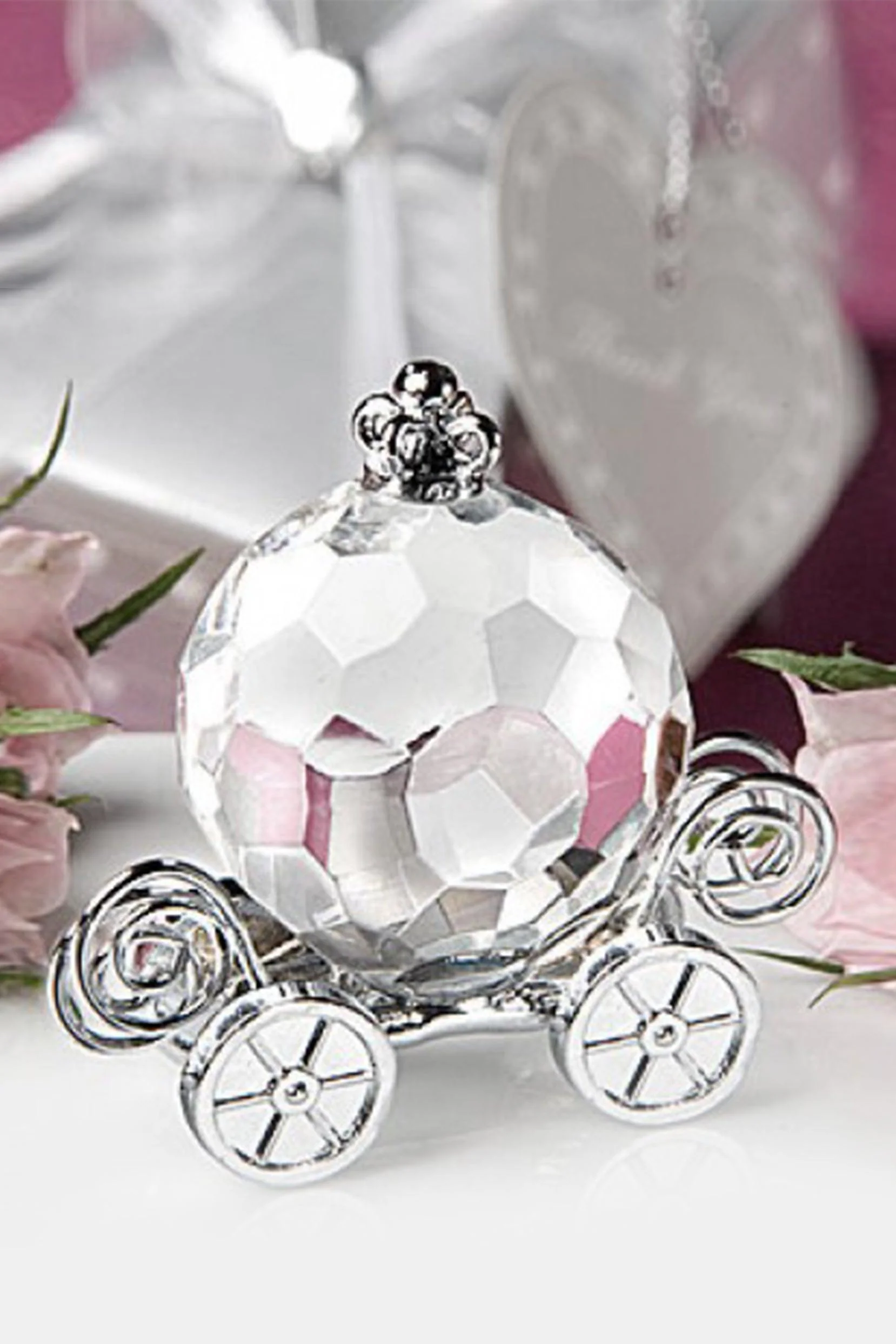 Crystal Cinderella Coach Baby Shower Favors CGF0155 (Set of 6 pcs)