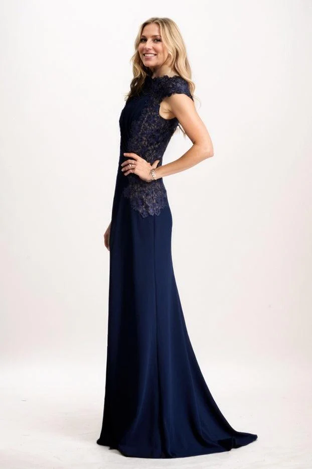 Sheath Maxi Knitted Fabric Mother Of The Bride Dress CM0318