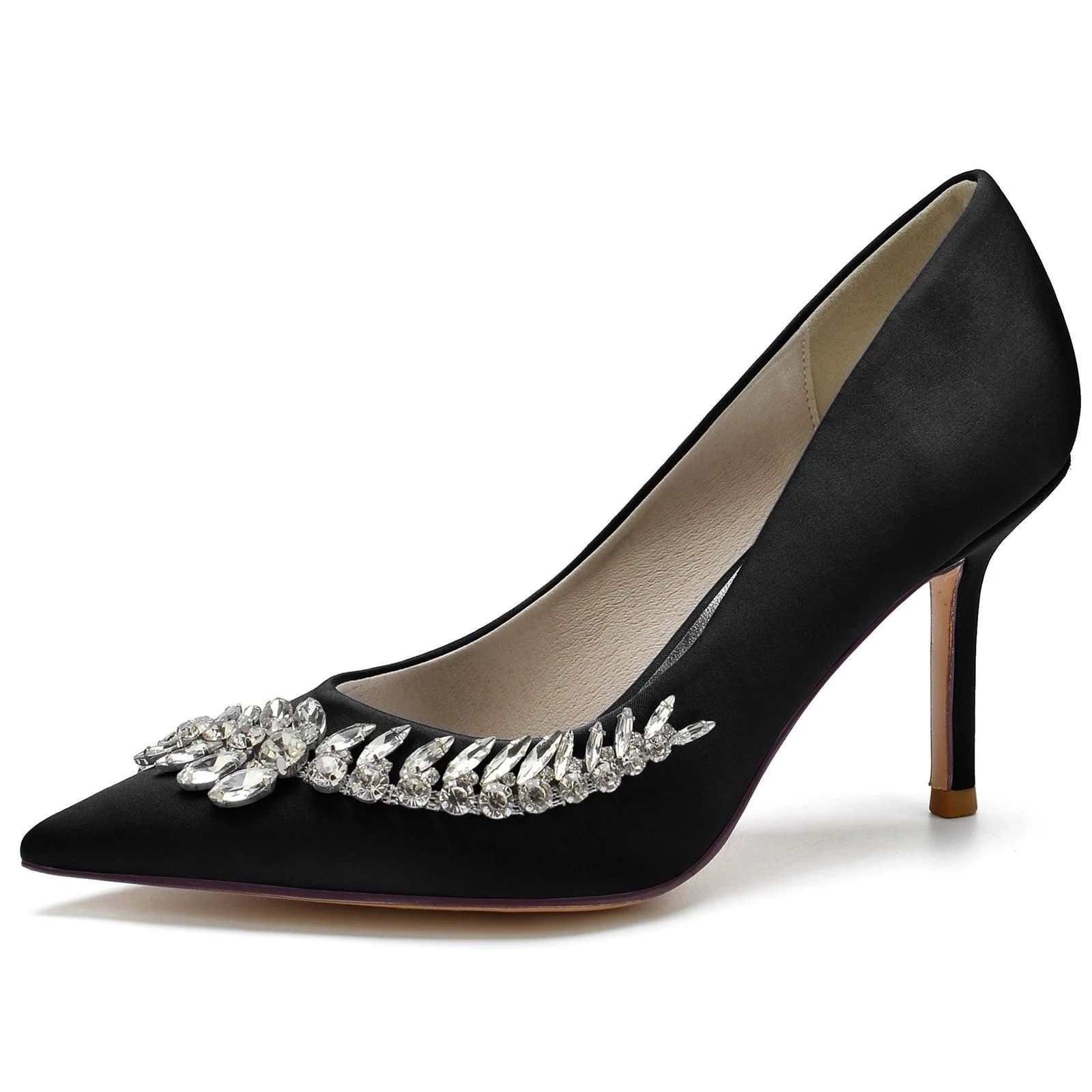 Stiletto Heel 8.5cm Silk-Like Shoes CK0149