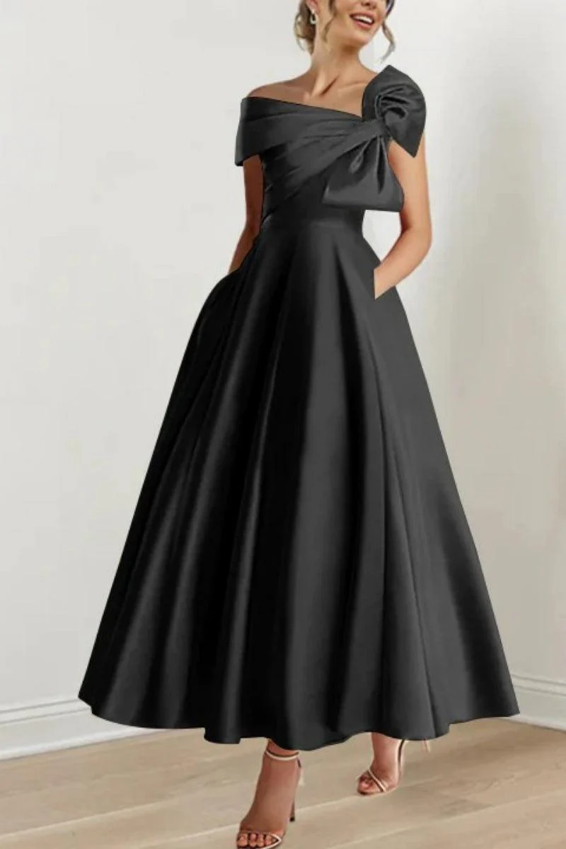 A Line Off The Shoulder Mother Dresses with Bows CM0333