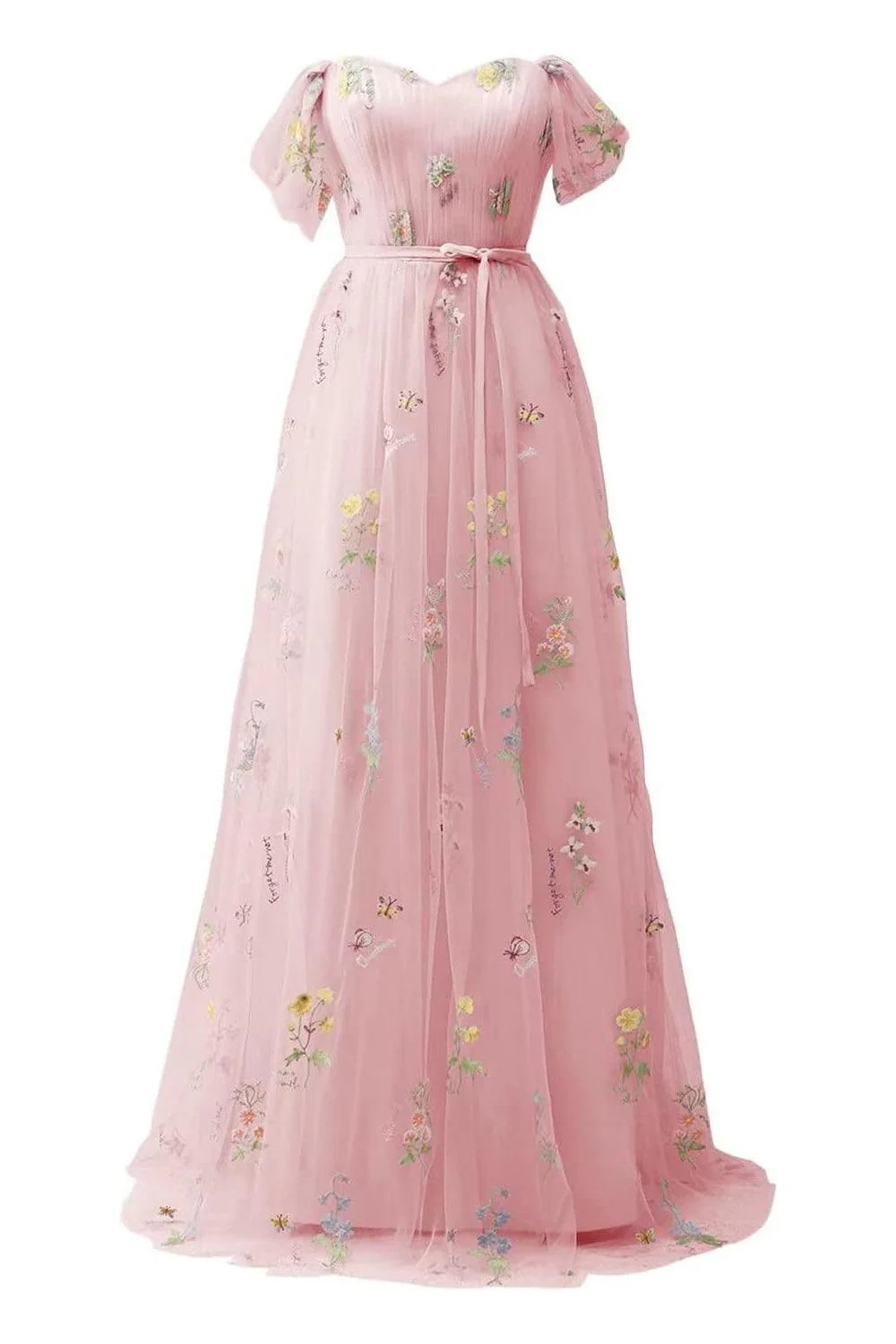 A-Line Floor Length Print Prom Dress CS0443