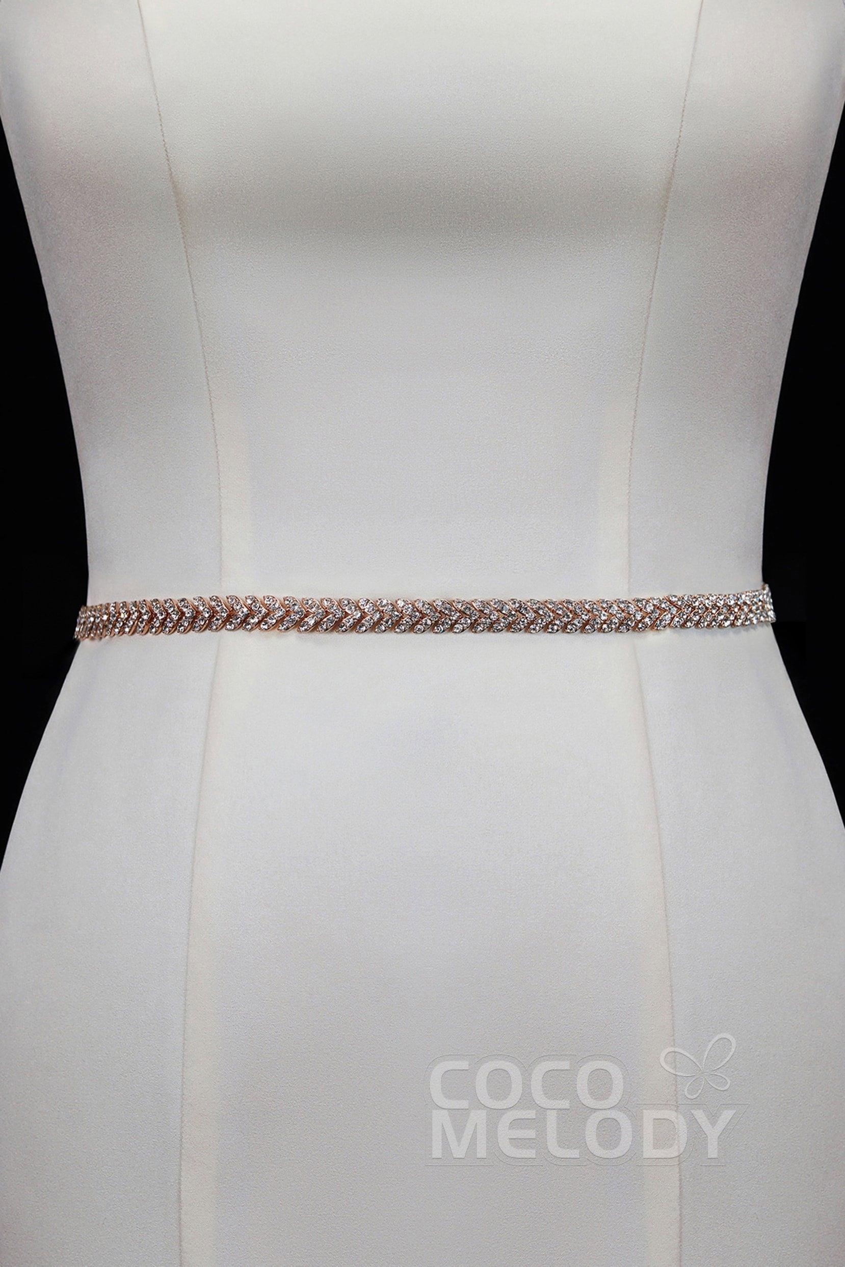 Fashion Alloy Wedding Sash with Rhinestone YD18009