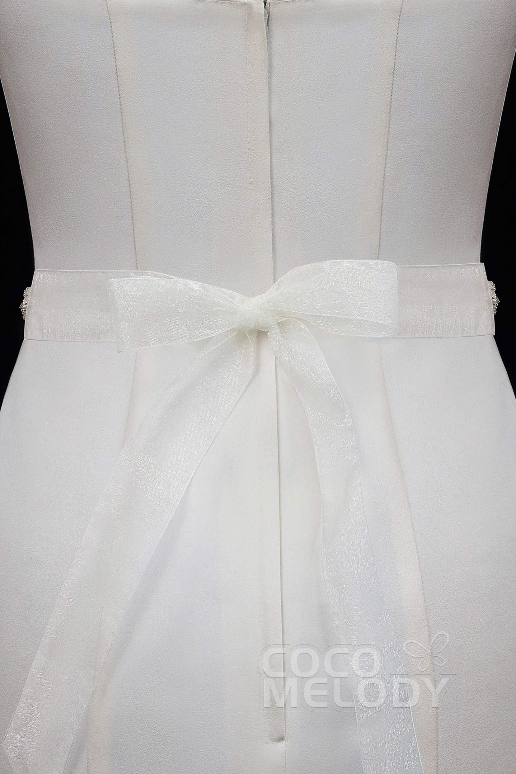 Luxurious Tulle Wedding Sash with Rhinestone YD17010