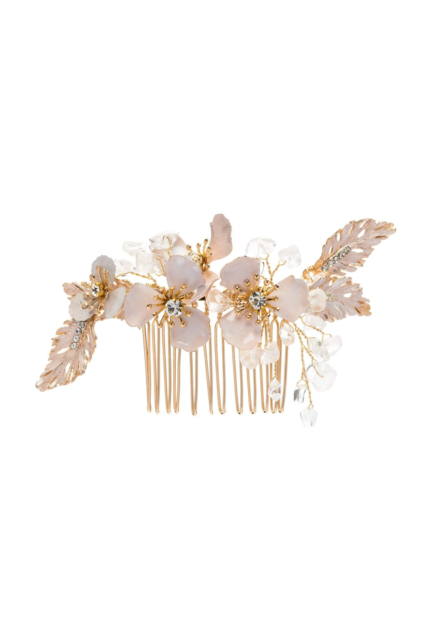 Alloy Hair Combs with Rhinestone CH0379