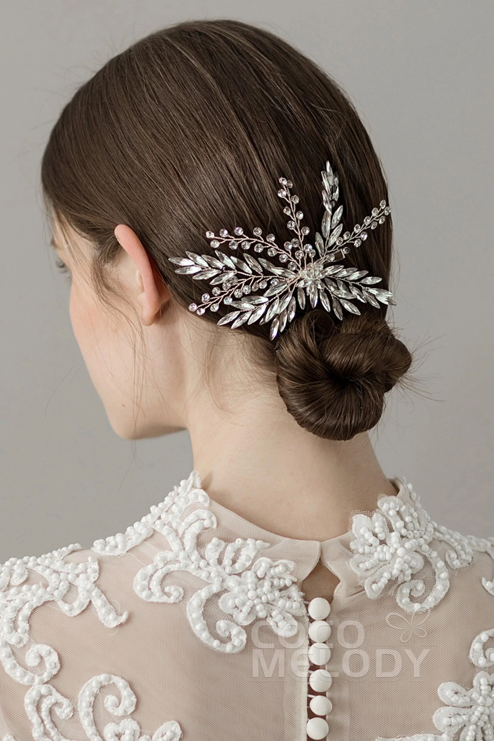 Alloy Hairpins with Crystals CH0211