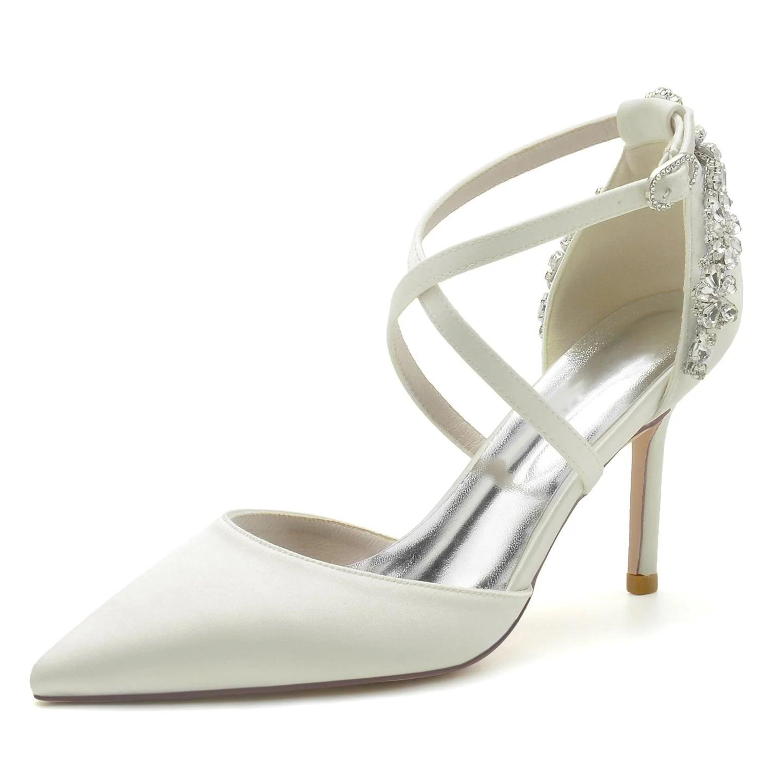 Stiletto Heel 8.5cm Silk-Like Shoes CK0174