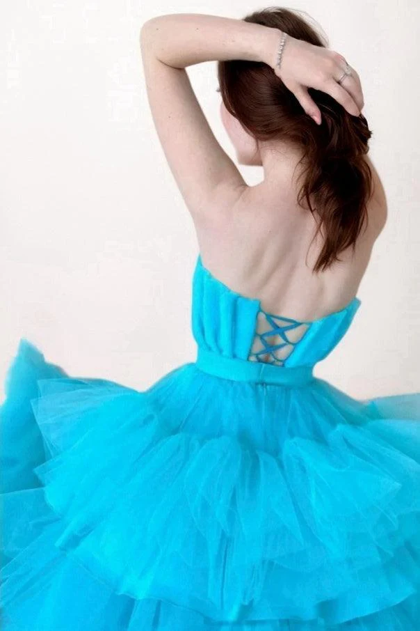 Ball Gown High-Low Tulle Prom Dress CS0706