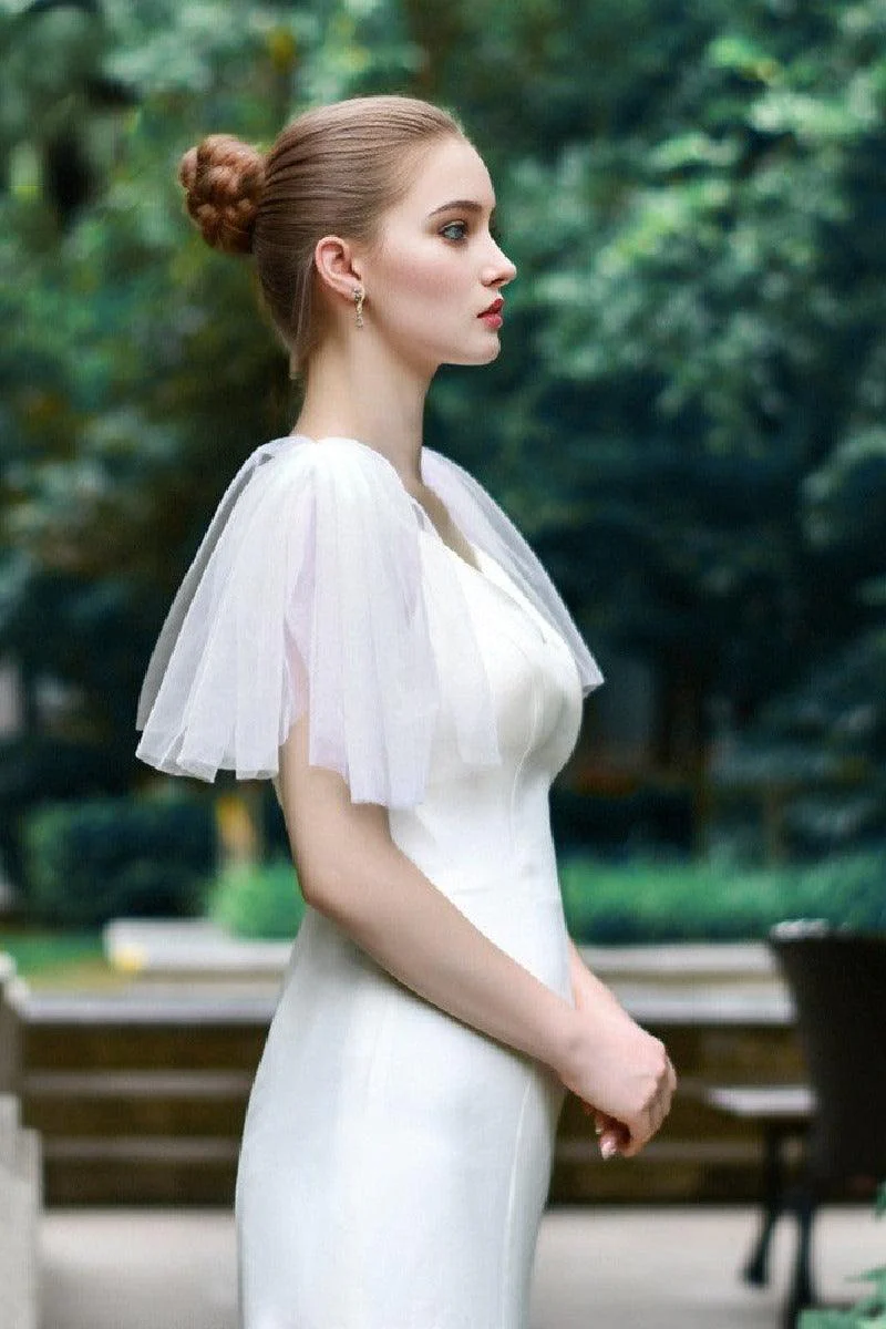 Gauze detachable wedding dress accessories 635223912931