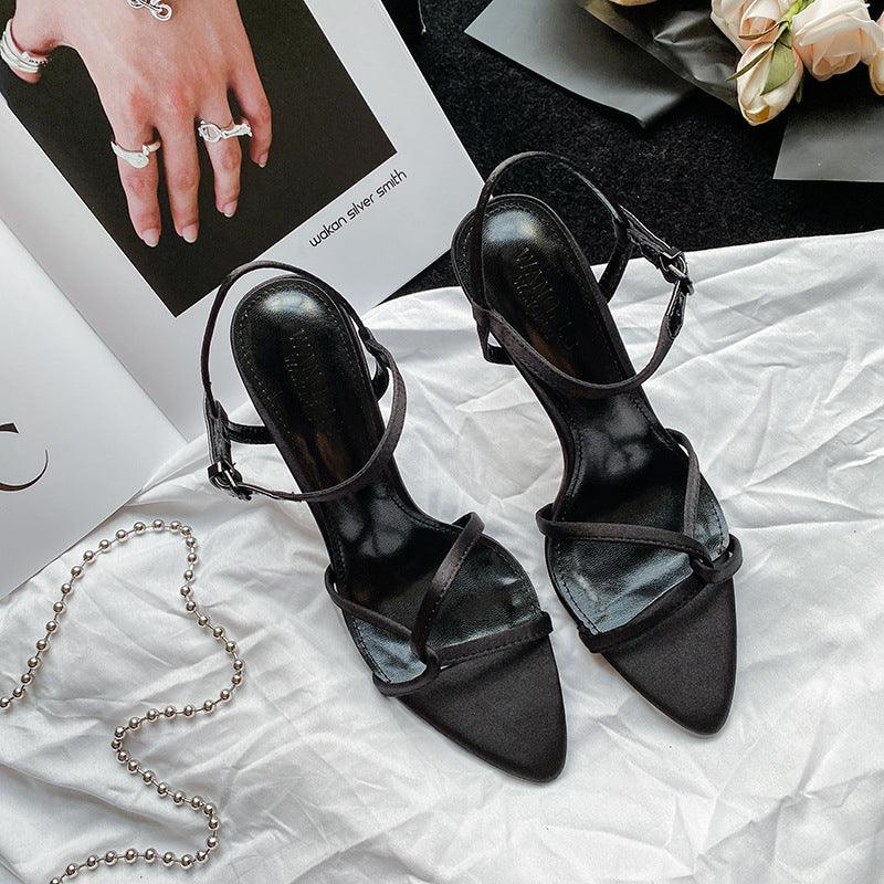 Ankle Cross Strap Heels Stiletto heel Sandals 784634380862