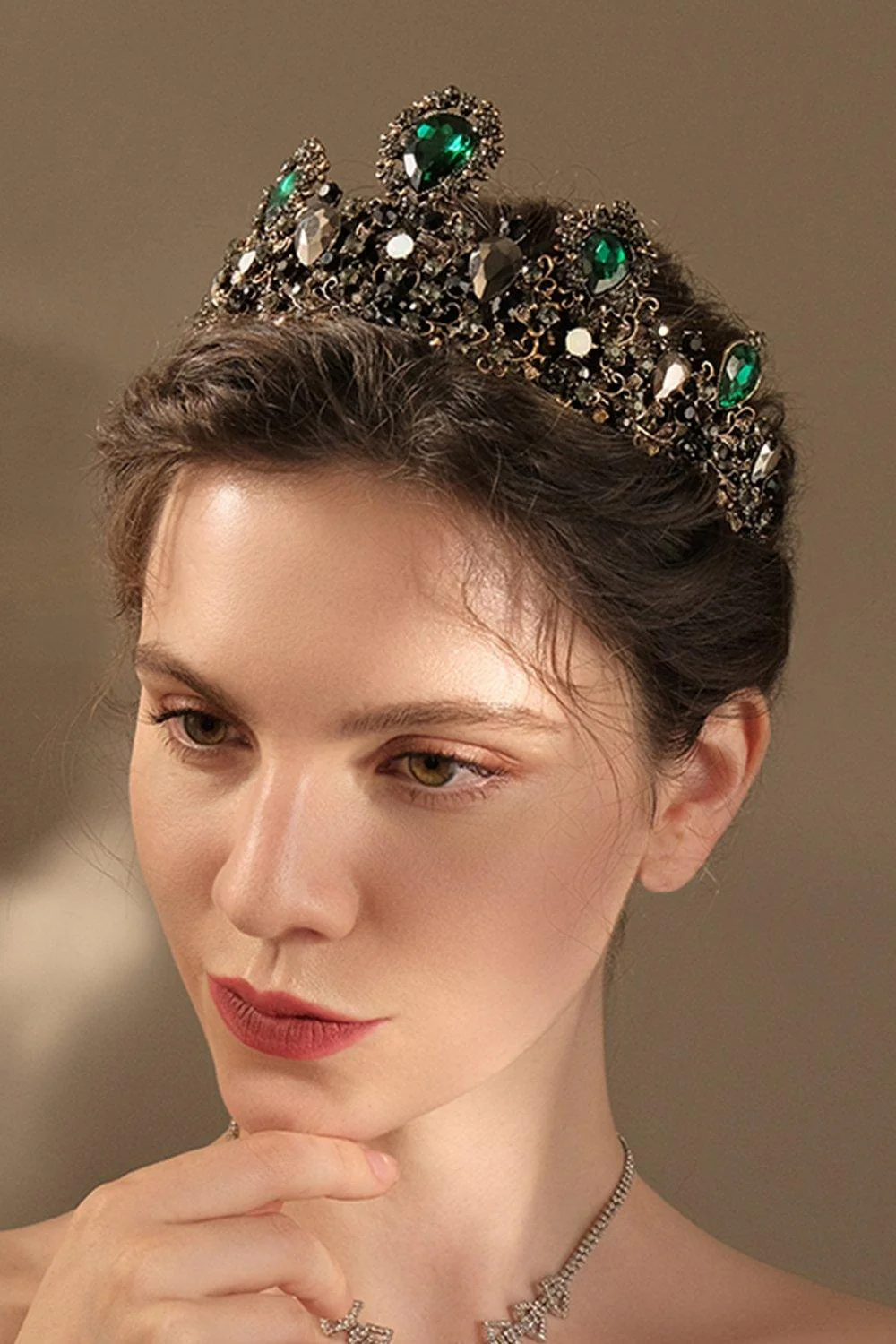 Alloy Tiaras with Rhinestone CH0401