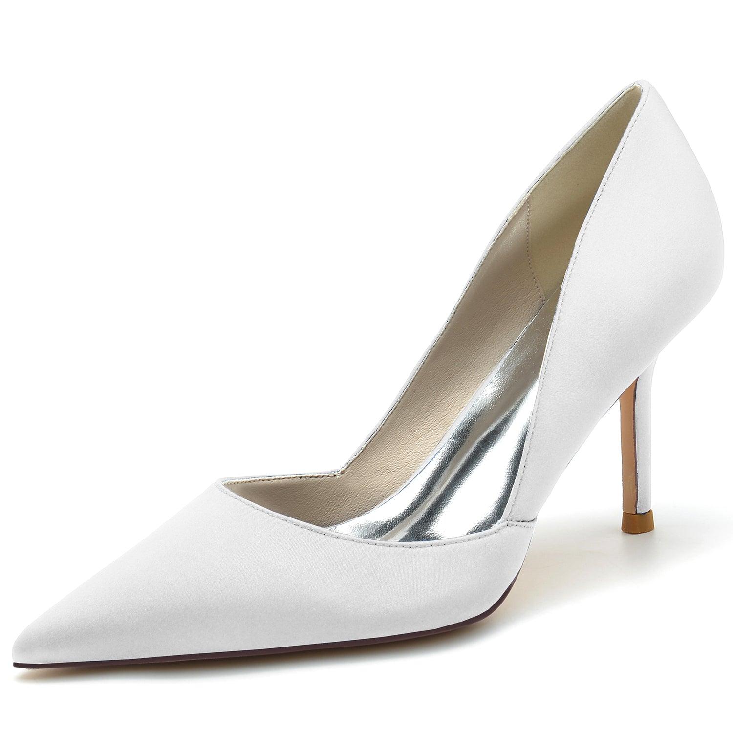 Stiletto Heel 8.5cm Silk-Like Shoes CK0160