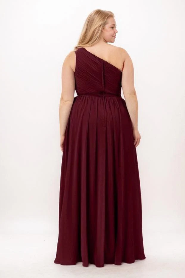 A-Line Maxi Chiffon Bridesmaid Dress CB0748
