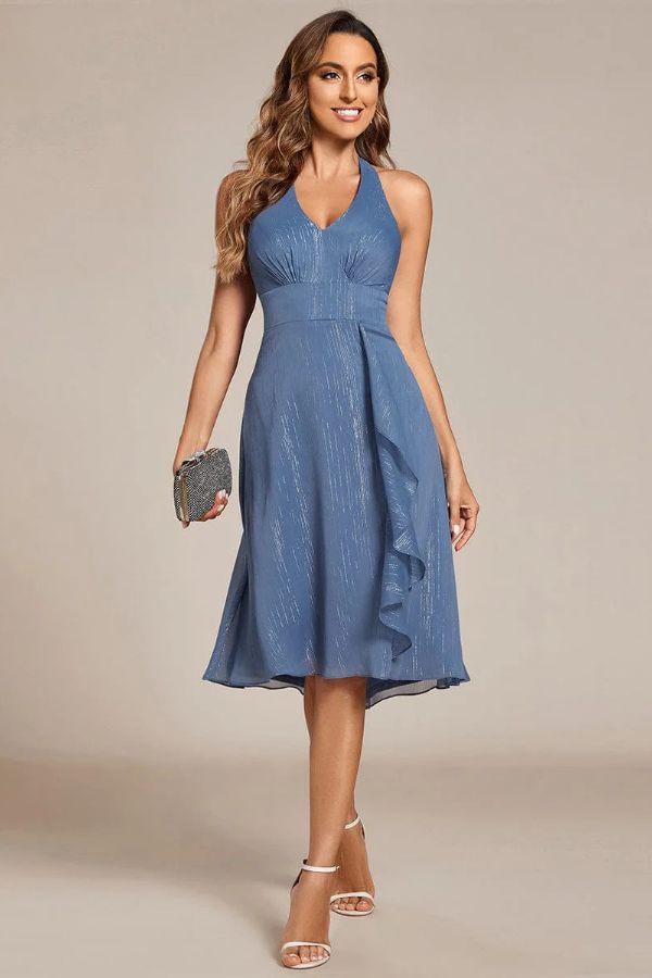 A-Line Midi Polyester Dress CG0271