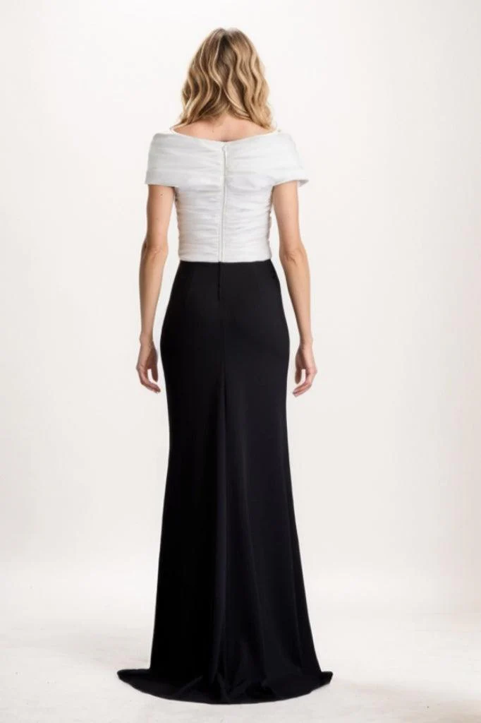 Sheath Maxi Elastic Cloth Mother Of The Bride Dress CM0319