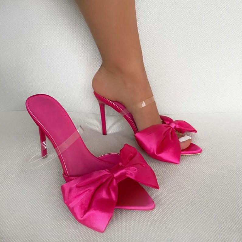 Satin Pointy Stiletto Heels 634509707944