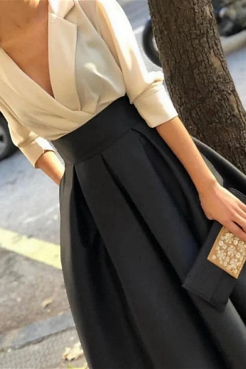 A Line Jewel Neck Long Sleeves Sequin Mother Dresses CM0342