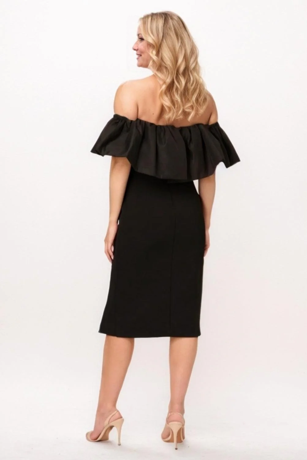 Sheath Midi Elastic Cloth Mother Of The Bride Dress CM0267