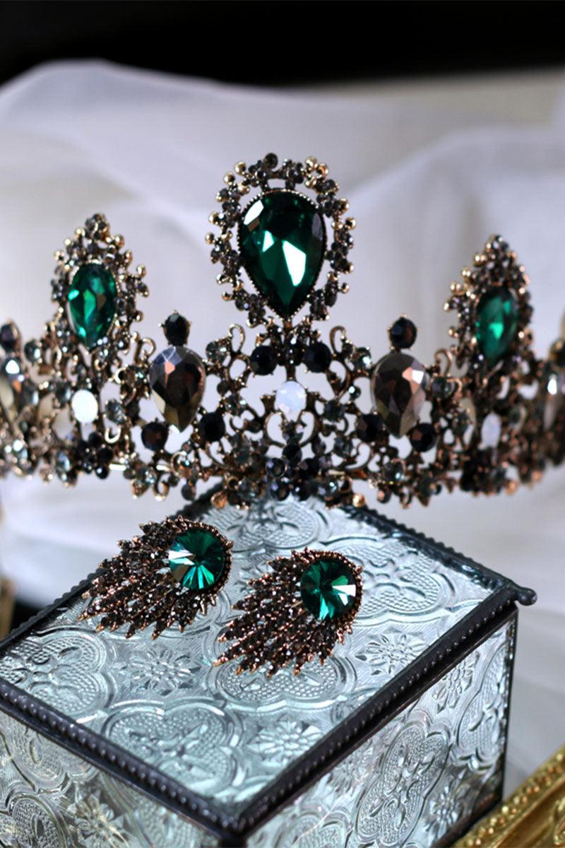 Crystals Rhinestone Tiara Earrings Jewelry 603671484721