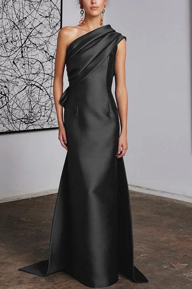 Sheath Column One Shoulder Mother of the Bride Dresses CM0372