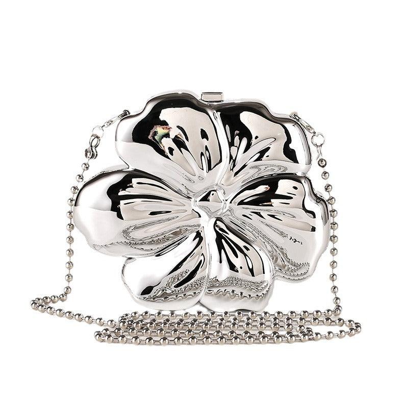 Flower bag mirror plating process oblique span bag 778089021024