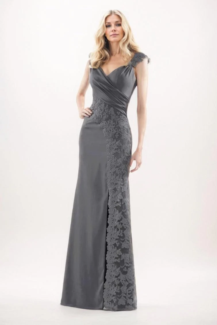 Sheath-Column Maxi Chiffon Mother Of The Bride Dress CM0275