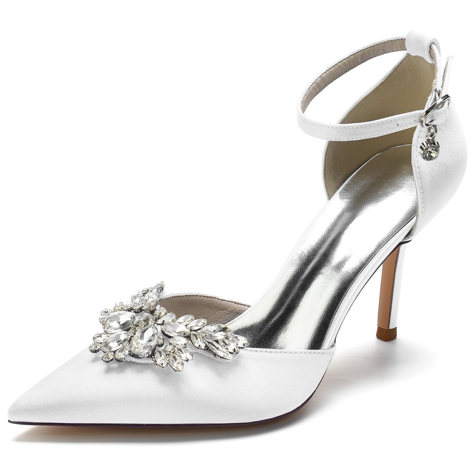 Stiletto Heel 8.5cm Silk-Like Shoes CK0164
